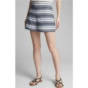 Gap 2 Woven Shorts high rise side zipper Embroidered Boho Womens 2